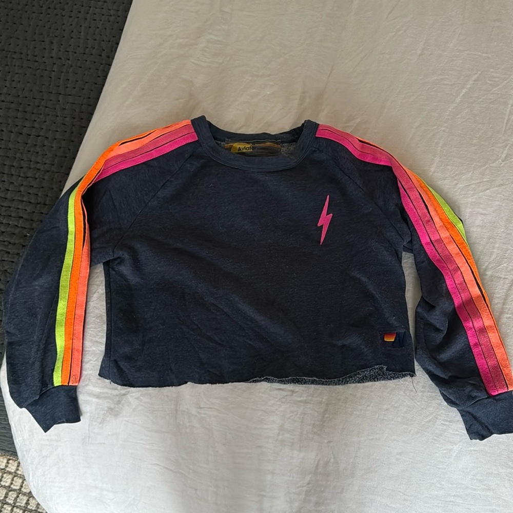 Aviator Nation Cropped Sweatshirt